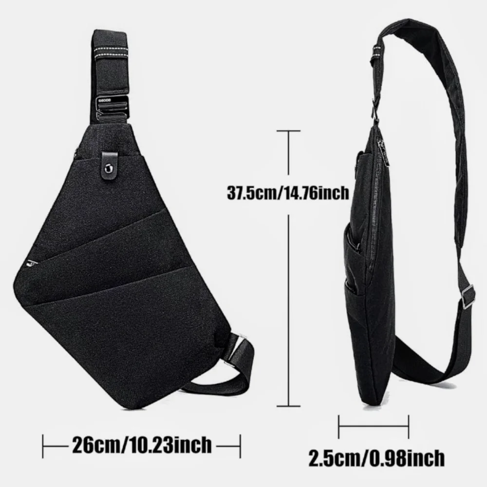 Osoce Anti Theft Waterproof Shoulder Backpack Sling Crossbody Bag Black OS Osoce - Picture 3 of 3